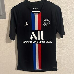 Jordan Black Paris Jersey with Tricolor Design